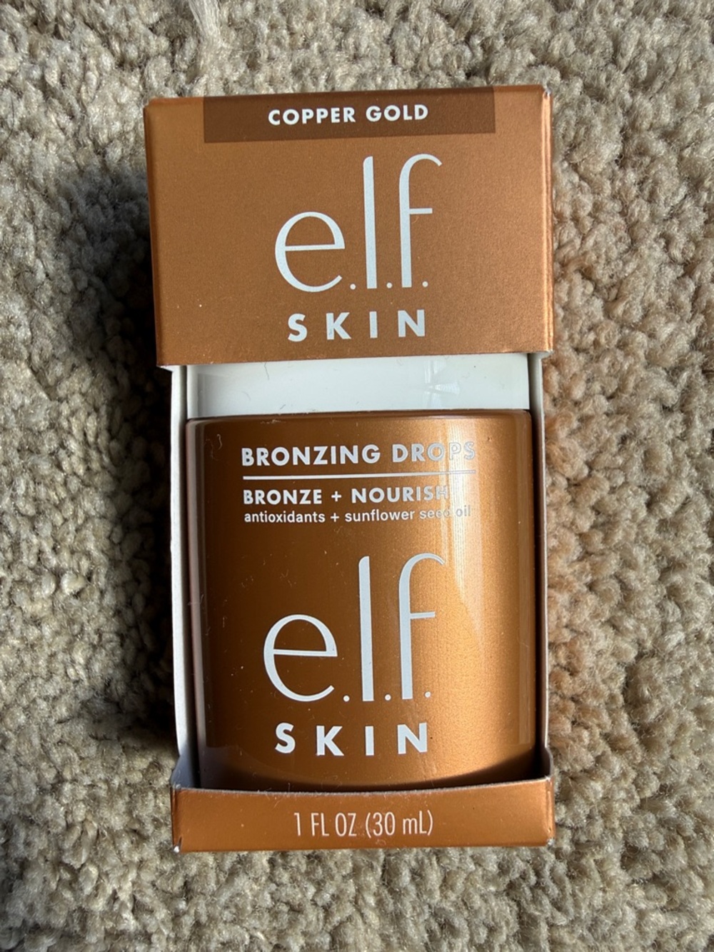 🥳 7/$10!! NEW ELF Skin Bronzing Drops - Copper Gold